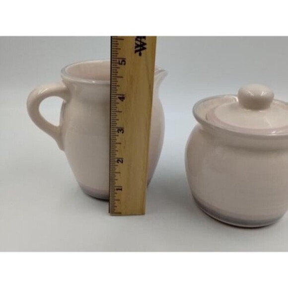 Pfaltzgraff Sunrise or Aura pattern Sugar Bowl and Creamer - Picture 6 of 8